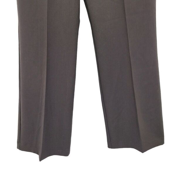 Vintage 90s Nicole Miller Flare Dress Pants 10 Brown High-Rise Stretch Career - Picture 6 of 12